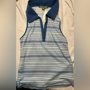 NWT Blue Striped Girls Top